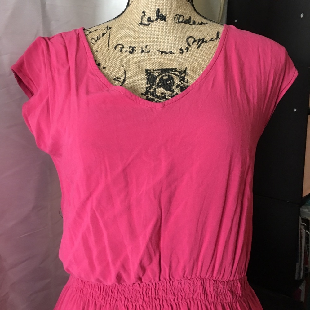 Hot pink short dress